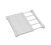 JONASHER Espandibile Armadio Divisori Regolabile Armadio Armadio Armadio Organizer Separatori Asta di Tensione 13,8 '' Larghezza per Camera da Letto Bagno Cucina Libreria Ufficio - Bianco