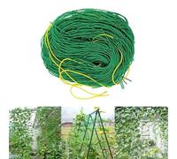 JONASHER Rete per traliccio da giardino, per piante rampicanti, per interni ed esterni, rete per coltivare pomodori, cetrioli, fiori, vite, piselli, fagioli (verde, 27 fili, 4 m x 5 m, 1 confezione)