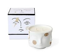 Jonathan Adler - Candela dorata a forma di musa, colore: bianco e oro