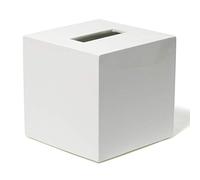 Jonathan Adler Lacquer Bath Tissue Box Copertura per Scatola di fazzoletti, Laccato, Bianco, Taglia Unica