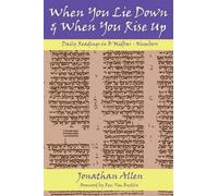 Jonathan Allen When You Lie Down and When You Rise Up - Numbers (Tascabile)