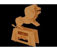 Jonathan Automata Flatbis Lion in legno piatto da montare