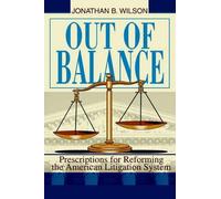 Jonathan B Wilson Out of Balance (Tascabile)