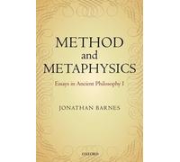 Jonathan Barnes Method and Metaphysics (Copertina rigida)