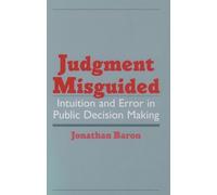 Jonathan Baron Judgment Misguided (Copertina rigida)