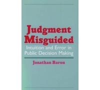 Jonathan Baron Judgment Misguided (Copertina rigida)