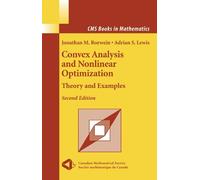 Jonathan Borwein Adrian S. L Convex Analysis and Nonlinear Optimiza (Tascabile)