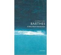 Jonathan Culler Barthes (Tascabile) Very Short Introductions