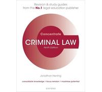 Jonathan Herring Criminal Law Concentrate (Tascabile) Concentrate
