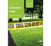 Criminal Law (Hart Law Masters) by Herring, Jonathan