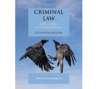 Jonathan Herring Criminal Law (Tascabile) Text, Cases, and Materials