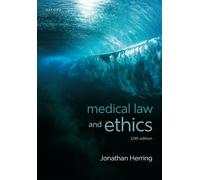 Jonathan Herring Medical Law and Ethics (Tascabile)