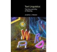 Jonathan J. Webster M.A.K. Halliday Text Linguistics (Copertina rigida)