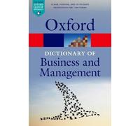 Jonathan Law A Dictionary of Business and Management (Tascabile)