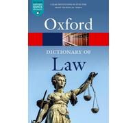 Jonathan Law A Dictionary of Law (Tascabile) Oxford Quick Reference