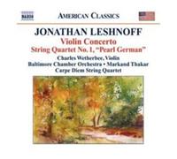 Jonathan Leshnoff Jonathan Leshnoff: Violin Concerto/String Quartet No. 1 (CD)