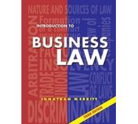 Jonathan Merritt Introduction to Business Law (Tascabile)