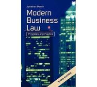 Jonathan Merritt Modern Business Law (Copertina rigida)