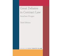 Jonathan Morgan Great Debates in Contract Law (Tascabile) Great Debates in Law