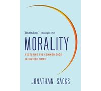 Jonathan Sacks Morality (Tascabile)