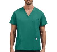 JONATHAN UNIFORM Casacca Sanitaria Uomo 3 Tasche Manica Corta | Casacca Classica da Lavoro a Manica Corta per Estetista, Veterinario, Dentista, Assistente Anziani e Ostetrica