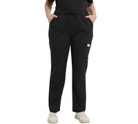 JONATHAN UNIFORM Pantaloni Sanitari Donna Pantaloni Medici con Elastico in Vita 6 Tasche, Pantaloni da Lavoro Donna Pantaloni Infermiere Dentista OSS Sala Operatoria (Nero, L)