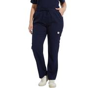 JONATHAN UNIFORM Pantaloni Sanitari Donna Pantaloni Medici con Elastico in Vita 6 Tasche, Pantaloni da Lavoro Donna Pantaloni Infermiere Dentista OSS Sala Operatoria (Blu Navy, XL)