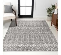JONATHAN Y Izil Maroccan Beni Souk Runner Tappeto, 2' X 8', Crema/Grigio, Polipropilene, grigio, 3' x 5'