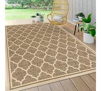 JONATHAN Y SMB109A-5 Trebol Tappeto marocchino a traliccio strutturato per interni ed esterni, moderno, costiero, bohémien, facile da pulire, cortile, patio, non spargimento, 150 cm X 240 cm