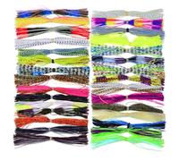 Jonaux de jumet pour la pêche au Bar - 30pcs Bass Spinner Baits | Kit de lours Gonne de jig di alta qualità | Bass pesca Le maschere per Cattura luccio, posatoio, trota