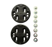 Jones Attacchi Da Snowboard Dischi E Set Viti 4x4 & Channel Nero