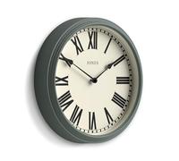 Jones Clocks® Hackney wall clock | Classic roman numeral clock | 30cm | Green | Traditional design for kitchens, hallways or living spaces with character.