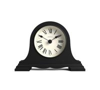 Jones Clocks® Speakeasy orologio da camino | Design classico del cappello di Napoleone | Nero | Numeri romani |Stile tradizionale per scrivania, tavolo, scaffale o comodino