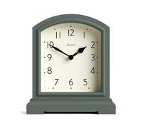 Jones Clocks® Tavern orologio da camino | Design moderno della parte superiore dell'arco | Asparagi verdi | Stile classico contemporaneo per scrivania, tavolo, mensola o comodino