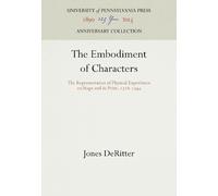 Jones DeRitter The Embodiment of Characters (Copertina rigida)