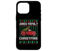 Jones Family Ugly Christmas Sweater Red Truck Funny Xmas Custodia per iPhone 16 Pro Max