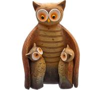 Jones Home and Gift - Statuette con Famiglia di Gufi, Multicolore