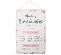 Jones Home and Gift - Targa da parete con scritta "Mum's Bed & Breakfast"