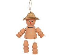 Jones Home and Gift- Vaso in Terracotta Uomo | 1pz. 242 g Pot Man, Multicolore, GR_18927
