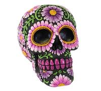 Jones Home and Gift Viola Floreale Candy Skull Money Box