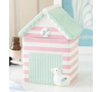 Jones Pastel Beach Hut Seaside Coastal Bruciaolio Ceramica 14cm Nuovo Scatolato