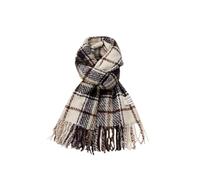 Jonesangle 200X58CM Retro Checked Tassel Cashmere Scarf, Warm and Versatile Scarf Suitable for Girls, Students,Couples In Autumn and Winter(Mika grid)
