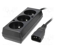 WN217-3/07/0.3BK-3 5907570028838 Cavo 3x1mm² Presa CEE 7/5 (E), IEC C14 maschio