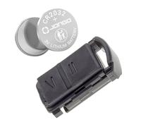 JONGO® Guscio Chiave Auto Senza Lama Compatibile con Opel Vauxhall Combo (2002-2009), Corsa (2002-2006), Meriva, Tigra | Telecomando 2 Pulsanti con Batteria CR2032 Inclusa