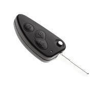 JONGO® Guscio Chiave con Lama Compatibile con Alfa Romeo 147, 156, 166 | Telecomando Auto 3 Pulsanti Apertura, Chiusura, Baule | Custodia Sostitutiva Senza Elettronica | Montaggio Facile e Veloce
