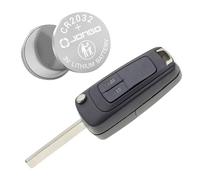 Jongo® - Guscio Chiave con Lama Compatibile con Chevrolet Cruze Orlando Aveo Trax | Batteria CR2032 Inclusa | Cover Telecomando Auto 2 Pulsanti | Chiave Auto Resistente | Specialista dal 2011