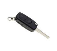 JONGO® Guscio Chiave con Lama Compatibile con Volkswagen Golf IV (4), Passat B5, Bora | Custodia Telecomando Auto 2 Pulsanti | Lama Vergine da Incidere | Senza Elettronica