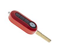 JONGO - Guscio rosso per chiavi con lama compatibile con Fiat 500, 500L, Bravo, Doblo, Punto, Stilo, Iveco Daily, Peugeot Boxer 3 e Citroën Jumper 3 | Guscio per chiavi plip telecomando 3 pulsanti