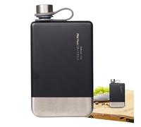 Jongyumo Boccetta in acciaio inox, tazza da vino in acciaio inox, leggera e deliziosa bottiglia di vino, mensa alcolica riutilizzabile per bevande di birra, caffè, liquori, succo di soda