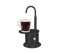 Jongyumo Mini pentola per moca in alluminio di qualità alimentare, con tubo in alluminio, portatile, per viaggiare, gustare rapidamente un caffè delizioso, perfetto per campeggio, viaggi e attività